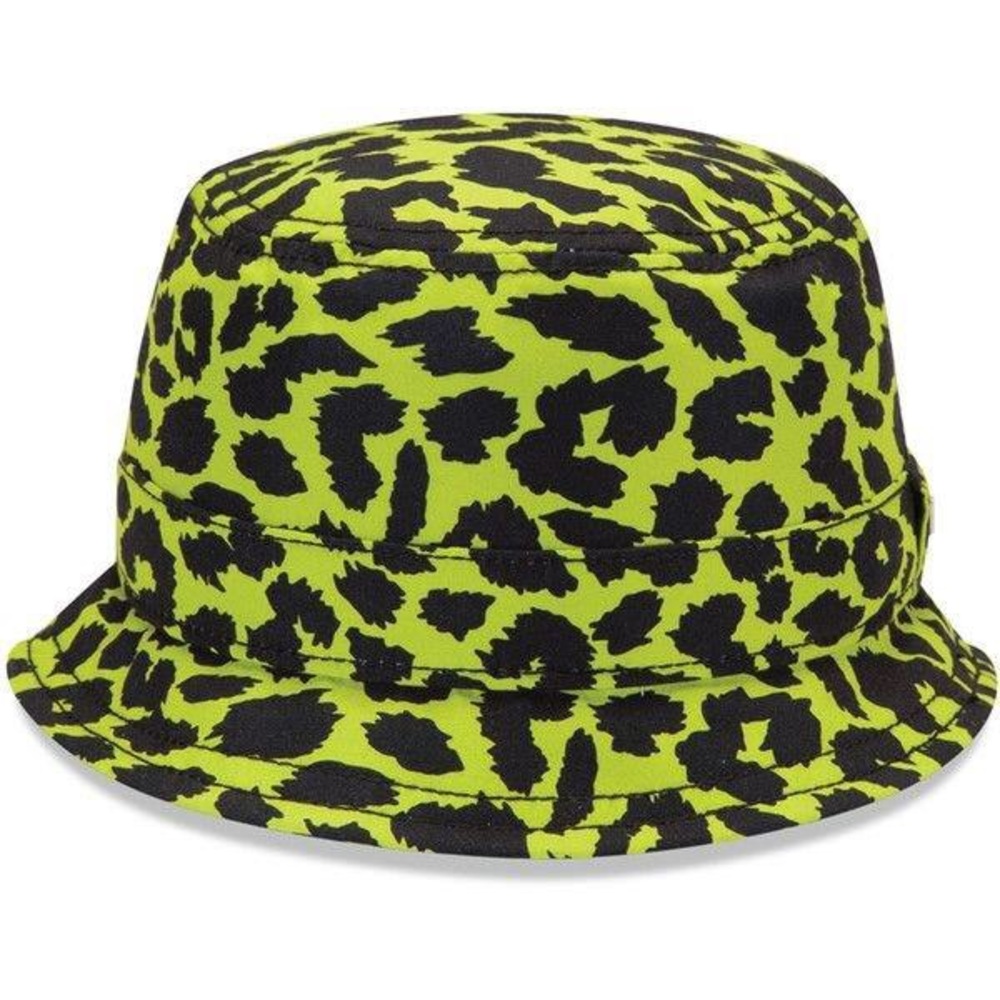 Stylish Leopard Print Bucket Hat - Green and Black